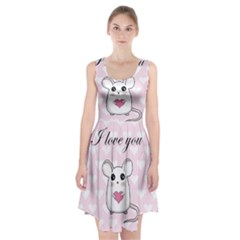 Cute Mouse - Valentines Day Racerback Midi Dress by Valentinaart