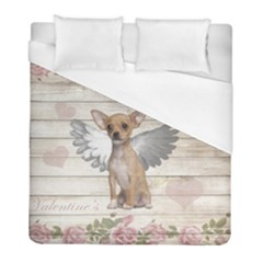 Vintage Chihuahua - Valentines Day Duvet Cover (full/ Double Size) by Valentinaart