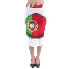 Portugal Flag Country Nation Midi Pencil Skirt by Nexatart