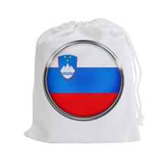 Slovenia Flag Mountains Country Drawstring Pouches (xxl) by Nexatart