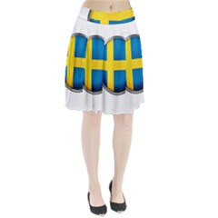 Sweden Flag Country Countries Pleated Skirt by Nexatart