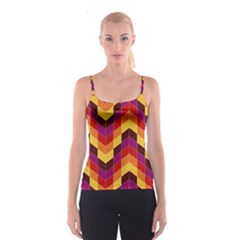 Geometric Pattern Triangle Spaghetti Strap Top by Nexatart