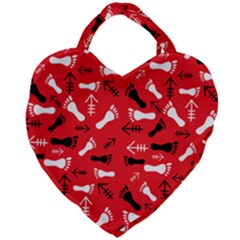 Red Giant Heart Shaped Tote by HASHHAB