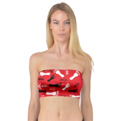 Red Bandeau Top by HASHHAB