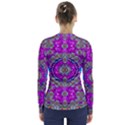 Spring Time In Colors And Decorative Fantasy Bloom V-Neck Long Sleeve Top View2