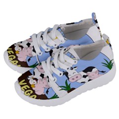 Friends Not Food - Cute Pig And Chicken Kids  Lightweight Sports Shoes by Valentinaart