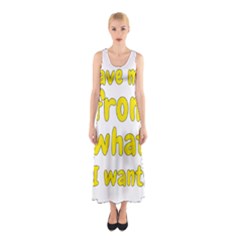 Save Me From What I Want Sleeveless Maxi Dress by Valentinaart