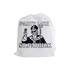  St  Patricks Day  Drawstring Pouches (large)  by Valentinaart