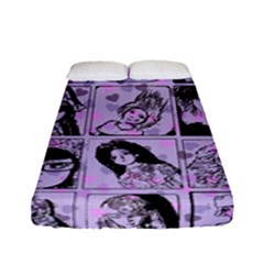 Lilac Yearbook 2 Fitted Sheet (full/ Double Size) by snowwhitegirl