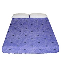 Dot Blue Fitted Sheet (queen Size) by snowwhitegirl