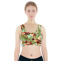 Fruit Blossom Sports Bra With Pocket by snowwhitegirl