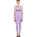 Damask Lilac One Piece Catsuit View1