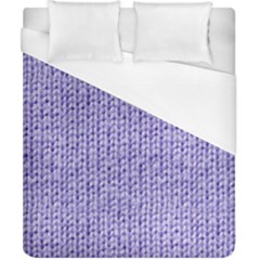 Knitted Wool Lilac Duvet Cover (california King Size) by snowwhitegirl