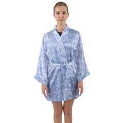 Damask Light Blue Long Sleeve Kimono Robe by snowwhitegirl