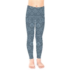 Damask Blue Kids  Legging by snowwhitegirl