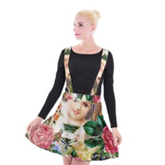 Little Girl Victorian Collage Suspender Skater Skirt by snowwhitegirl