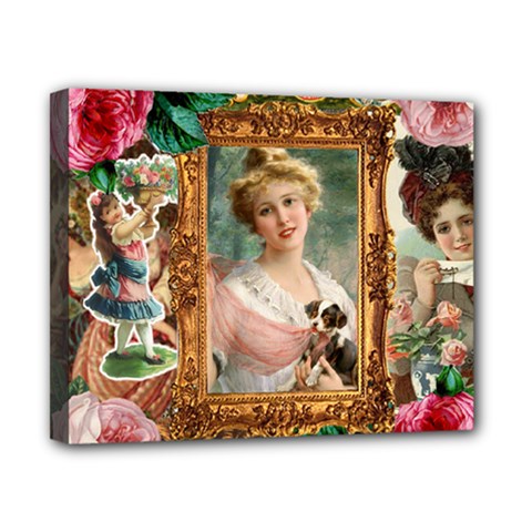 Victorian Collage Of Woman Canvas 10  X 8  by snowwhitegirl