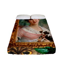 Victorian Collage Of Woman Fitted Sheet (full/ Double Size) by snowwhitegirl