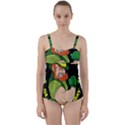 St. Patricks day Twist Front Tankini Set View1