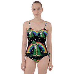  St  Patrick  Dabbing Sweetheart Tankini Set by Valentinaart