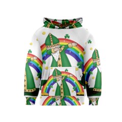  St  Patrick  Dabbing Kids  Pullover Hoodie by Valentinaart