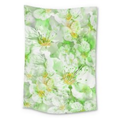 Light Floral Collage  Large Tapestry by dflcprints