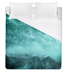 Green Ocean Splash Duvet Cover (queen Size) by snowwhitegirl