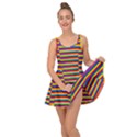 Horizontal Gay Pride Rainbow Flag Pin Stripes Inside Out Dress View1