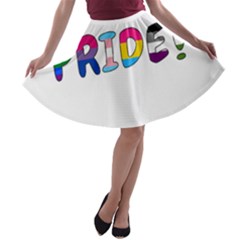 Pride A-line Skater Skirt by Valentinaart