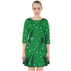 Sparkly Clover Smock Dress by Valentinaart