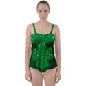 Sparkly Clover Twist Front Tankini Set View1