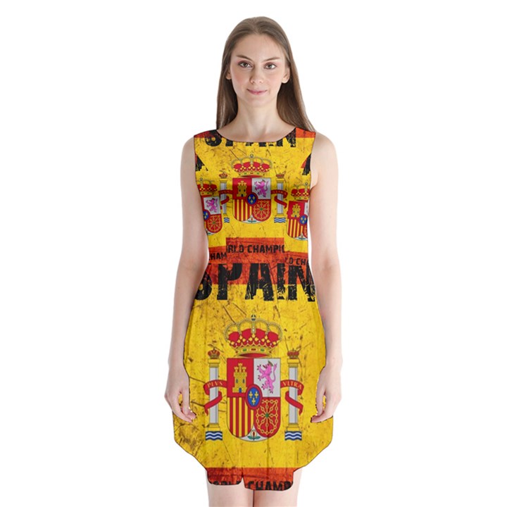 Football World Cup Sleeveless Chiffon Dress  