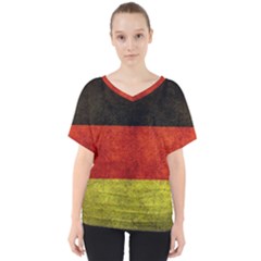 Football World Cup V-neck Dolman Drape Top by Valentinaart