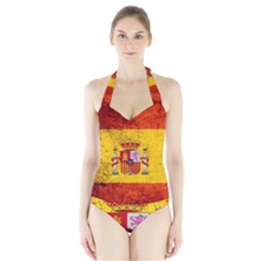 Football World Cup Halter Swimsuit by Valentinaart