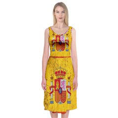 Football World Cup Midi Sleeveless Dress by Valentinaart