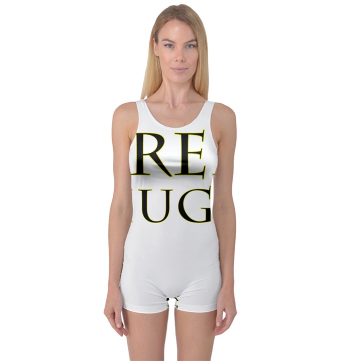 Freehugs One Piece Boyleg Swimsuit