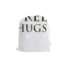 Freehugs Drawstring Pouches (medium)  by cypryanus