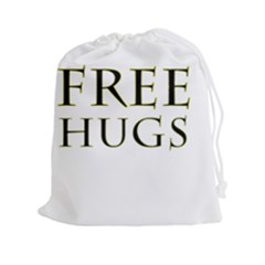 Freehugs Drawstring Pouches (xxl) by cypryanus