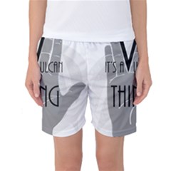 It s A Vulcan Thing Women s Basketball Shorts by Howtobead