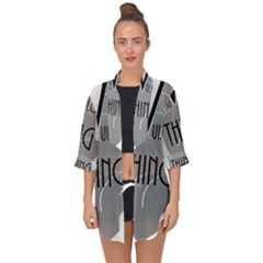 It s A Vulcan Thing Open Front Chiffon Kimono by Howtobead