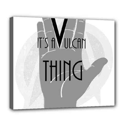 Vulcan Thing Deluxe Canvas 24  X 20   by Howtobead