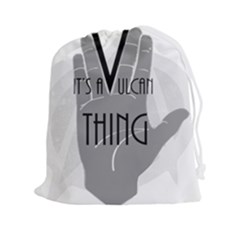 Vulcan Thing Drawstring Pouches (xxl) by Howtobead