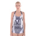 Vulcan Thing Boyleg Halter Swimsuit  View1