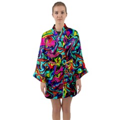 Pattern-34 Long Sleeve Kimono Robe by ArtworkByPatrick