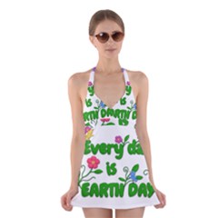 Earth Day Halter Dress Swimsuit  by Valentinaart