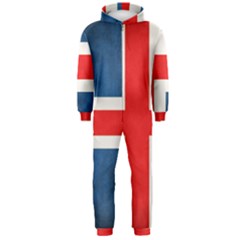 Iceland Flag Hooded Jumpsuit (men)  by Valentinaart