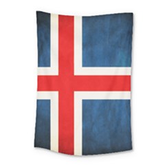 Iceland Flag Small Tapestry by Valentinaart