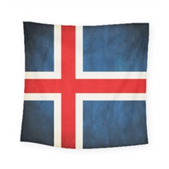 Iceland Flag Square Tapestry (small) by Valentinaart