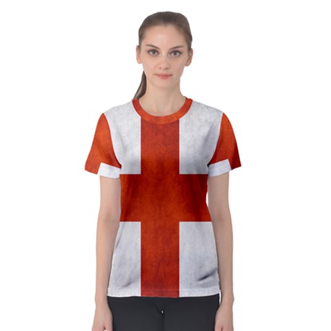 England Flag Women s Sport Mesh Tee by Valentinaart