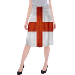 England Flag Midi Beach Skirt by Valentinaart